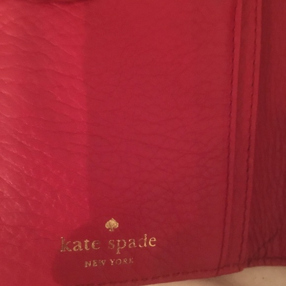 Kate Spade Red Leather Bifold Wallet - Picture 4 of 5